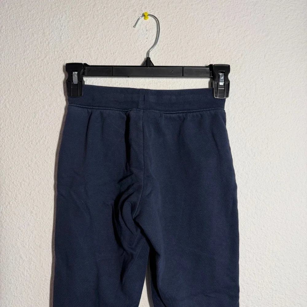 Gap‎ Sweatpants Girls L Blue Fleece Lined Drawstring Running Training Athleisure